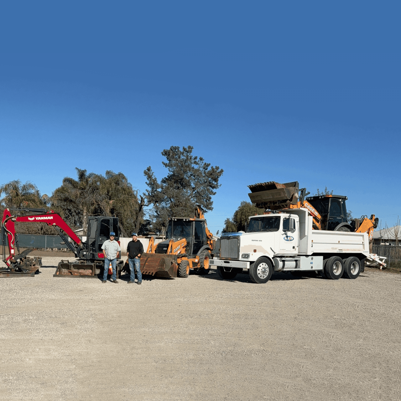 Brayden and Wayne Sudweeks, co-founders of Sudweeks Excavating, on a job site